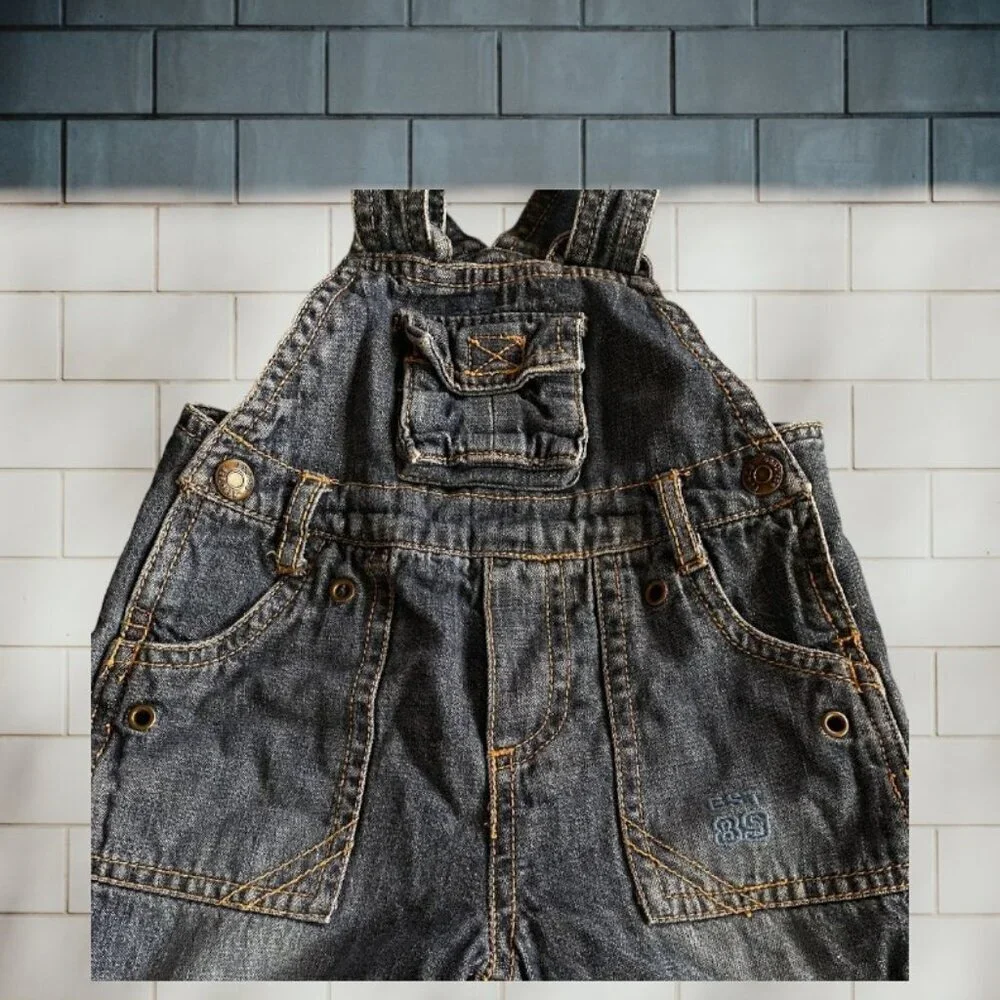 The Children's Place Distressed Jean Overalls